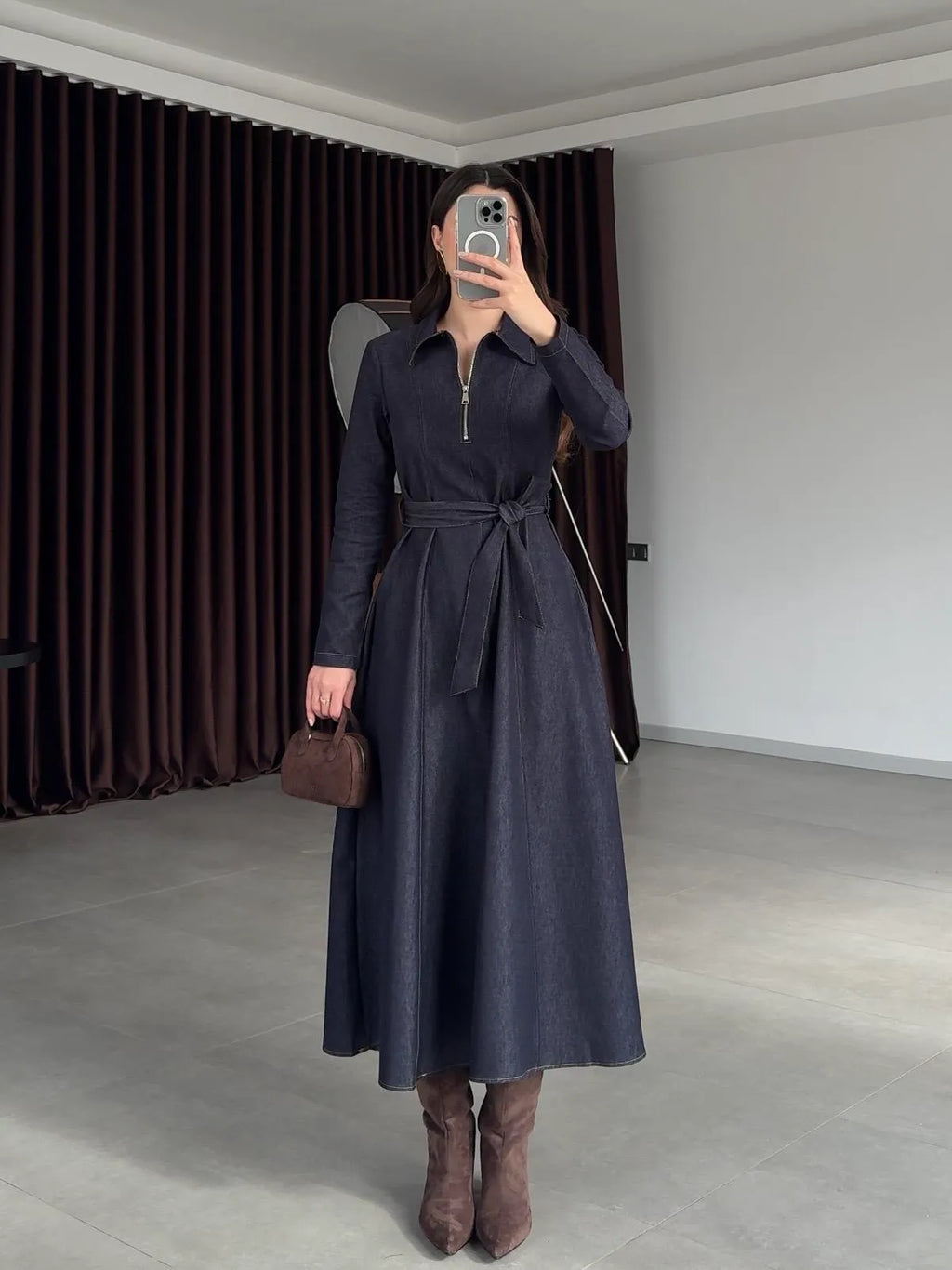 Robe en jean