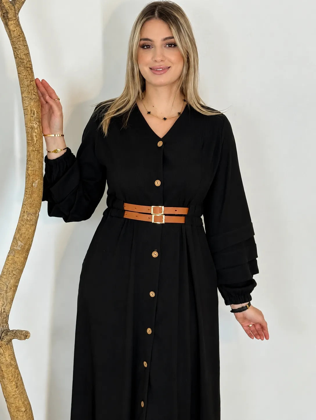 Robe Velours Signature – Élégance & Raffinement