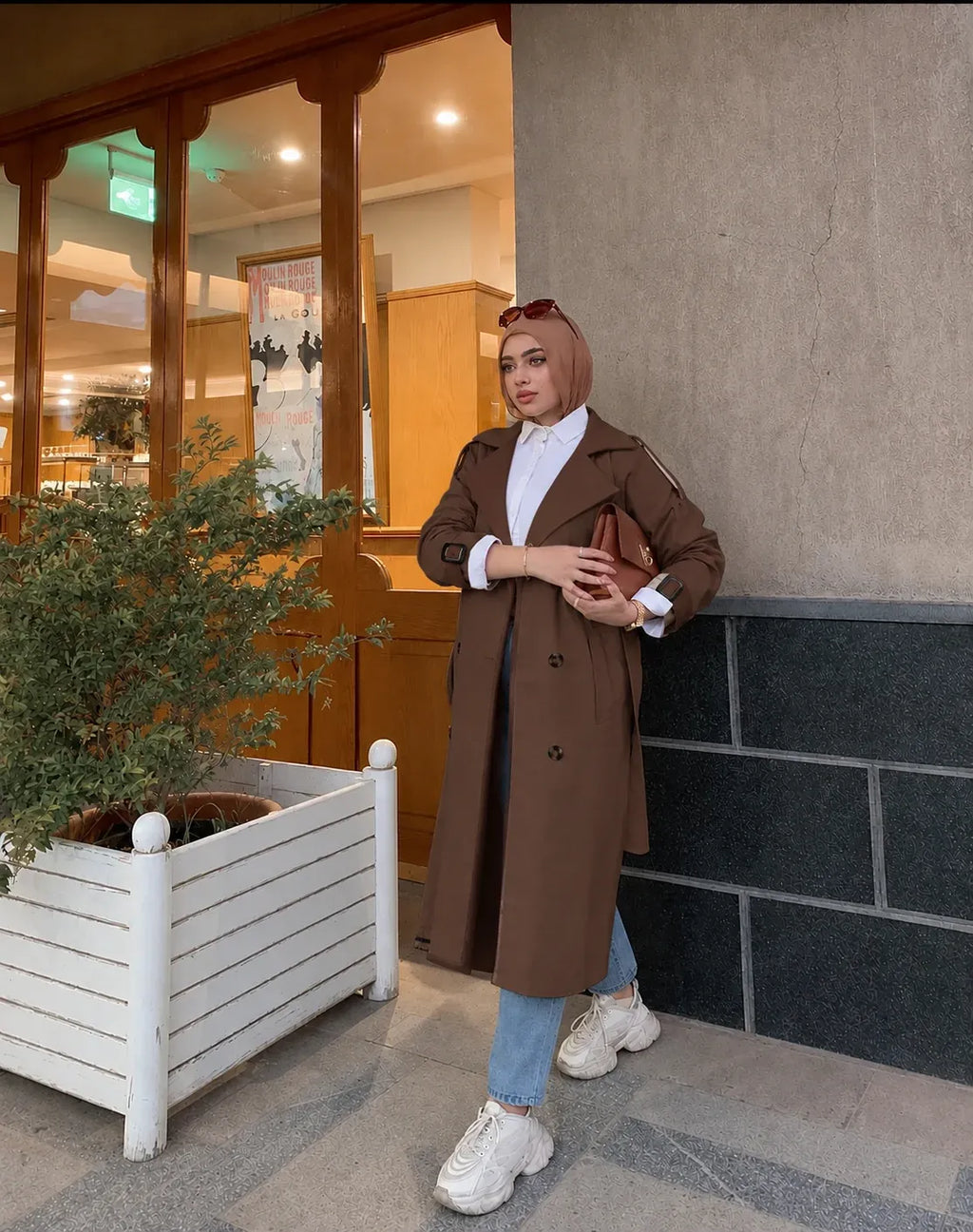 Trench-coat long femme "CHAMSY"