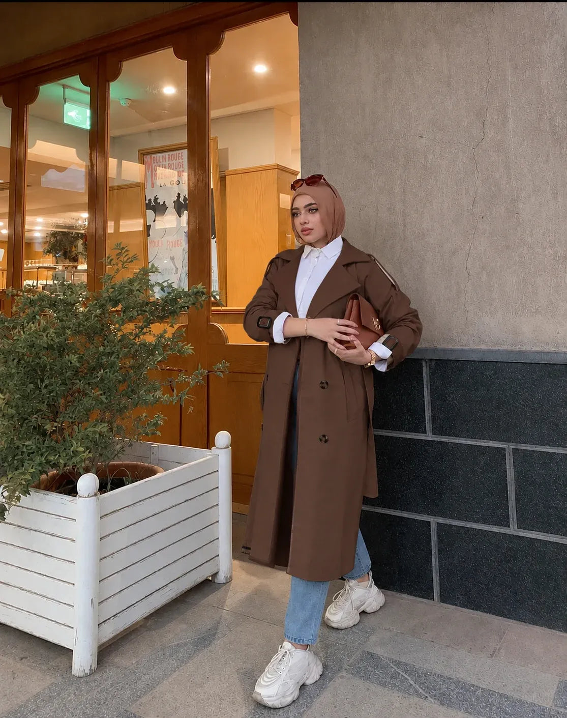 Trench-coat long femme "CHAMSY"