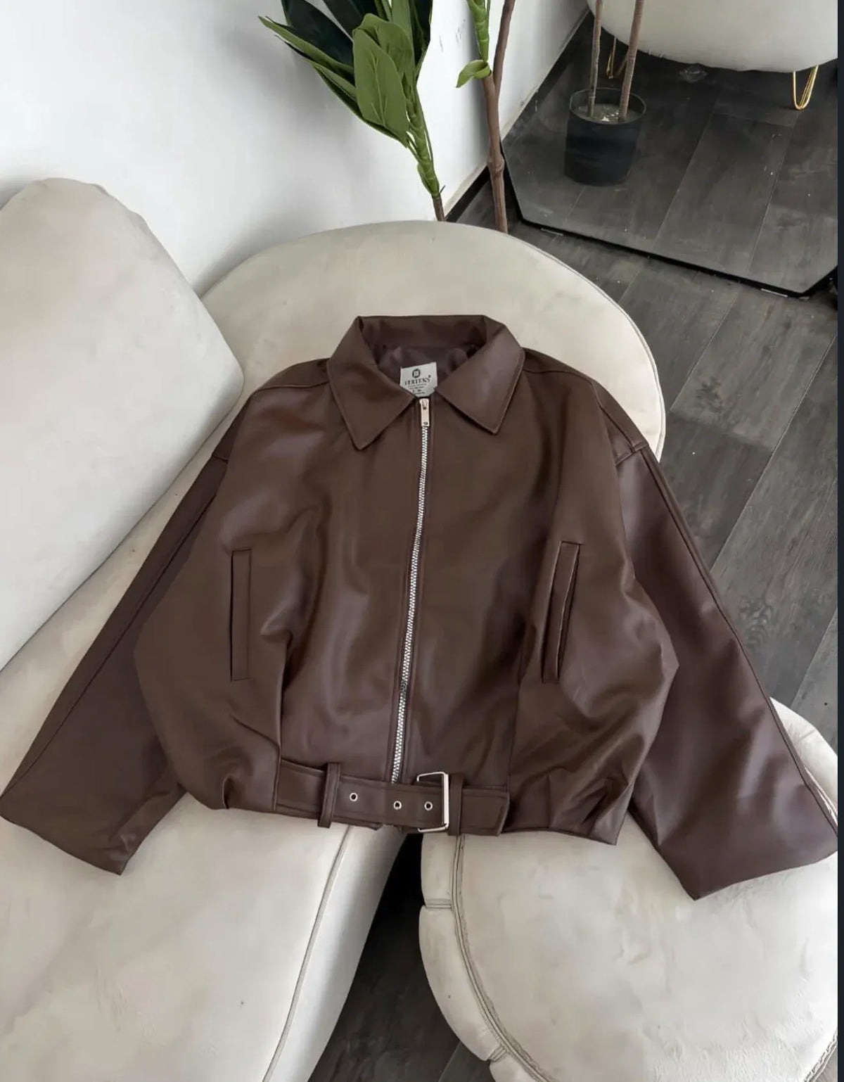 Oversize Leather Jacket