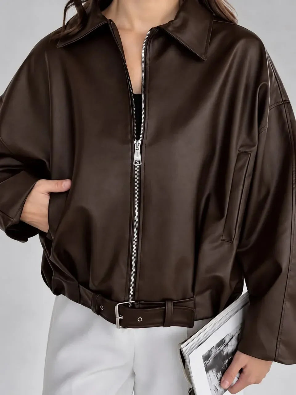 Oversize Leather Jacket