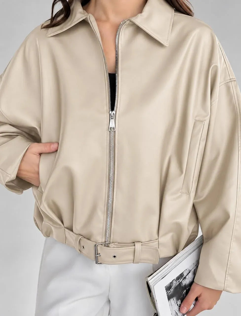 Oversize Leather Jacket