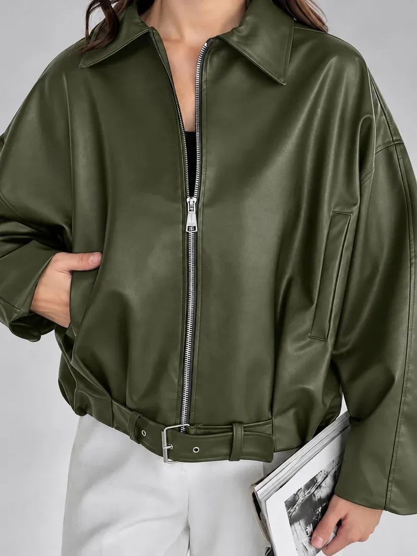 Oversize Leather Jacket